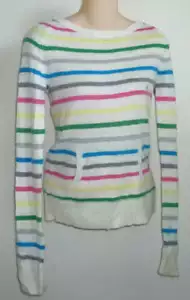 Womens AEROPOSTALE Stripe Crew-Neck Sweater NWT #9059 - Picture 1 of 1