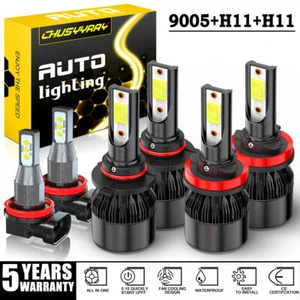 For Lexus RX400h 2006 2007 2008 - 6X LED Headlight High Low Beam + Fog Bulbs - Picture 1 of 17