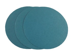 8" Blue Zirconia Cloth Hook and Loop Sanding Discs (50 Pack, 100 Grit) - Picture 1 of 4