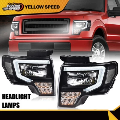 Faros de tubo LED DRL izquierda+derecha aptos para camioneta Ford F-150 2009-2014 Foto 1 de 4
