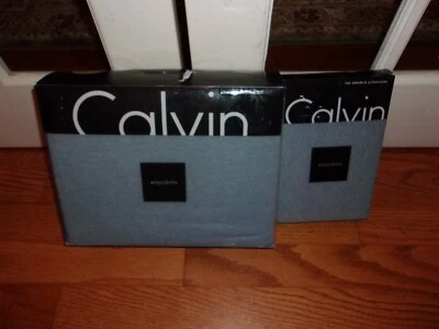 NIP Calvin Klein Modern Cotton Ocean Blue Full/Queen Duvet Cover & Pillowcases - Image 1 of 3