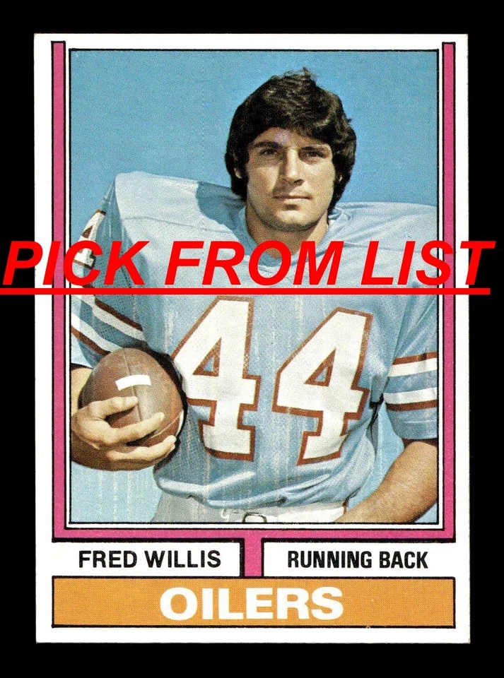 1974 Topps Football 2-271 EX/EX-MT Pick From List All PICTURED ss7 - Image 1 of 1