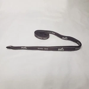 Authentic Hermes Paris Designer Classic Brown White Gift Wrap Packaging Ribbon - Picture 1 of 5