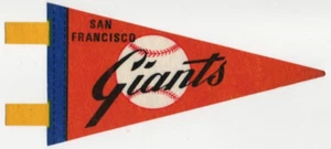 Vintage 1970s San Francisco Giants Pennant - 7" x 3.5" - Picture 1 of 1