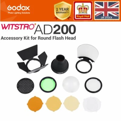 Godox AK-R1 Kit Super Accessori Diffusore Snoot a nido d'ape e Filtri per AD200