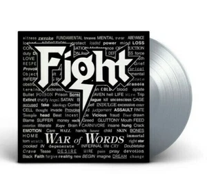 FIGHT 33 RPM 12" LP - War Of Words - ROB HALFORD GRAY VINYL LIMITED TO 200 - Picture 1 of 3