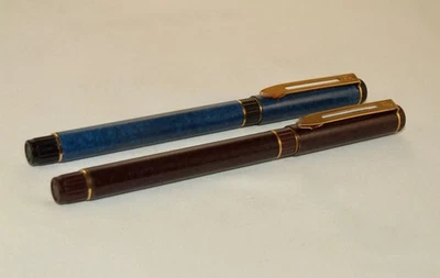 VINTAGE WATERMAN' CENTURION FOUNTAIN PENS - 1 X BLUE MBL & 1X MAROON MBL - C1980 - Image 1 of 4