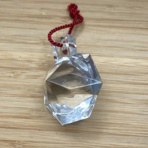 FLAWLESS Stunning BACCARAT France Glass DIAMOND Crystal Christmas Ornament No bx - Picture 1 of 5