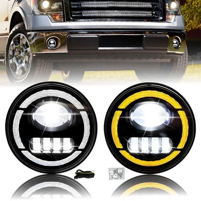 Luces antiniebla LED DRL luz de circulación diurna con cableado para Ford F150 F-150 2006-2014 Foto 1 de 4