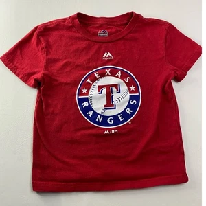 Majestic Baby Tee Ranger Texas Red Size 4 - Picture 1 of 5