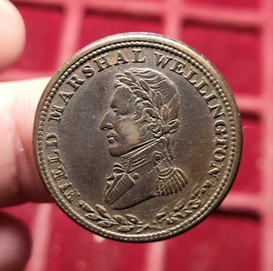 #111-7 ~ CANADA 1/2 Penny buste de Wellington - Bas-Canada 1813 - Imagen 1 de 2