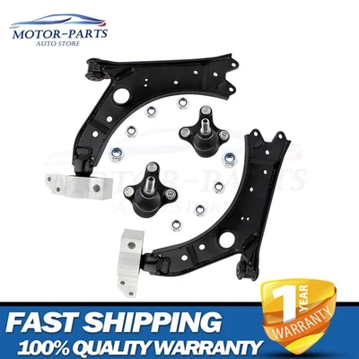 Front Lower Control Arms + Ball Joints for VW Jetta Golf Eos GTI Audi A3 Quattro Foto 1 de 4