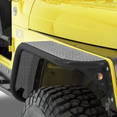 For Jeep Wrangler 1997-2006 Warrior 7301 Front Tube Fender Flares - Image 1 of 2