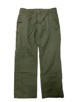 Pantalones utilitarios Duluth Trading para hombre 36 X 30 ajuste verde algodón cargo Foto 1 de 3