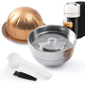 Stainless Steel Metal Coffee Capsule Compatible for V-ERTUO NEXT Machine Coff... - Picture 1 of 9