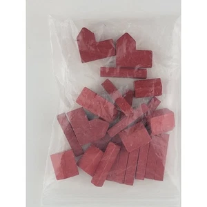 2003 Siedler von Catan Ersatzstücke Städte Siedlungen Straßen ROT aus 483 - Bild 1 von 1