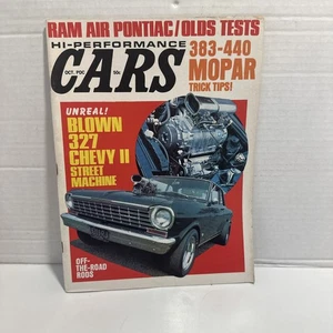Hi Performance CARS 1969 Cutlass W-31, Firebird Trans-Am, drag racing, Oct. 1969 - Picture 1 of 7