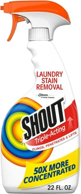 Active Enzyme Laundry Stain Remover Spray, Triple-Acting Formula Clings, Penetra - Image 1 of 4
