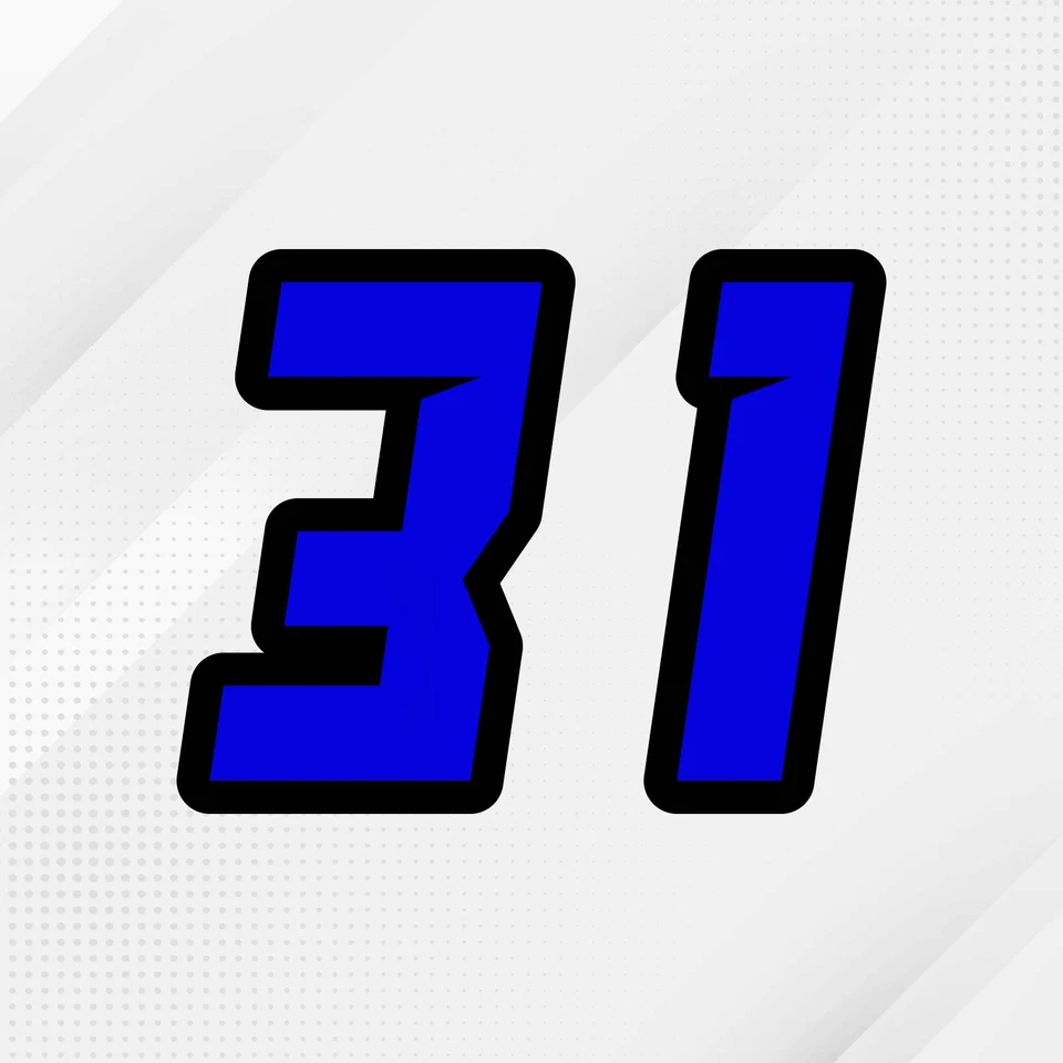 3 x Pegatinas Número Personalizadas Vinilo S38 Para TM MX100 MX85 KX85 RM85 YZ85 CX65 Foto 1 de 4