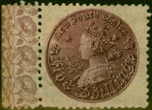 N.S.W. 1888 5s Rose-Lilac SG181 P.11 Fine LMM Side Marginal - Picture 1 of 1