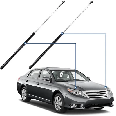 For 2005-2012 Toyota Avalon Qty 2 Front Hood Lift Supports Shocks Struts - Image 1 of 4