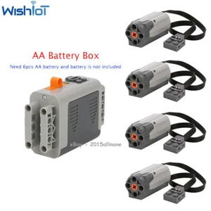 5PCS Bundle Lot - Power Functions Battery Box Case M Motor Technics Parts Train - Picture 1 of 3