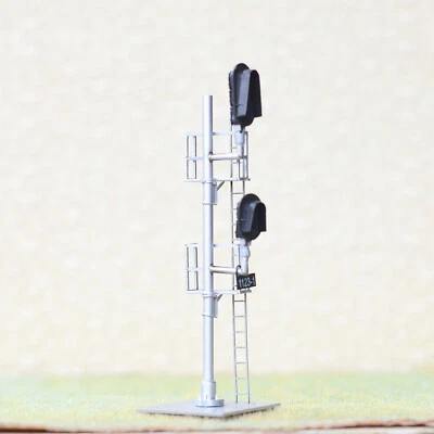 1 x HO scale model 3/2 colors block signal full sunshield metal 2 targets #U3D2 - Image 1 of 4