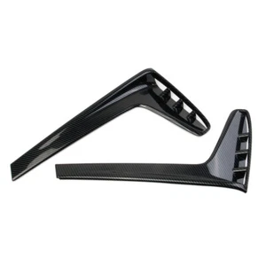2Pcs Carbon Fiber Style Front Fog Light Lamp Trim Cover For Honda Ridgeline - Imagen 1 de 6