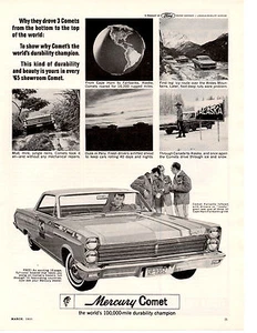 1965 MERCURY COMET CALIENTE / DURABILITY CHAMPION  ~  CLASSIC ORIGINAL PRINT AD - Picture 1 of 1