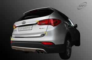 Chrome Rear Trunk Garnish Molding 2p for 2012/08 ~ 2015 Hyundai Santa FE - Picture 1 of 8