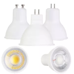 LED Spotlight COB GU10 MR16 GU5.3 Base 5W 7W AC 110V 220V DC 12V Light Bulbs - Picture 1 of 14