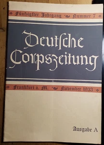 Deutsche Corpszeitung - DCZ - 1933 Nr. 7 - KSCV / Studentika - Picture 1 of 3