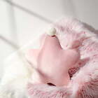  Star Decorative Pillow With Pom Pom, Soft Velvet, Light Pink, 18" X 18", 1 Pack