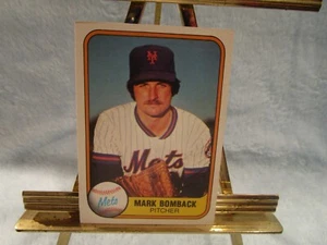 Mark Bomback, Pitcher, New York Mets, 1981 Fleer Corp #323 - Picture 1 of 2