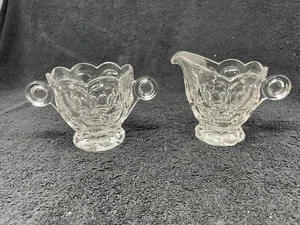 Heisey Whirlpool Provincial Cream And Sugar Set - Picture 1 of 4