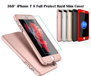 Funda rígida ultra delgada protectora de cuerpo completo 360° iPhone 7 7plus 8 plus8 - Imagen 1 de 7