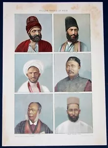 Cromolitografo Yellow Races of Asia - c.1902 - Imagen 1 de 1