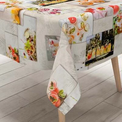 Wachstuch Tischdecke 06309-00 Cocktails Party Sommer eckig rund oval - Bild 1 von 4