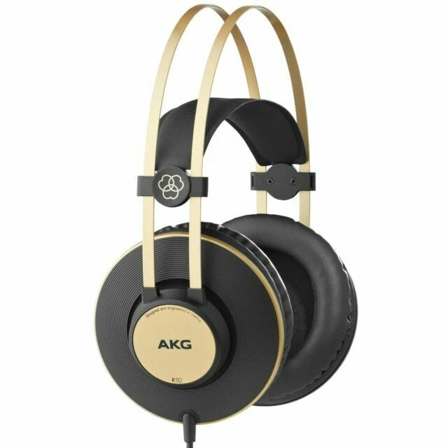 AKG K92 Wired Closed-Back Headphones - Black/Gold