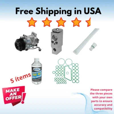 Compressor & Valve A/C Fit Toyota Avalon 2005-2012, Toyota Camry 2007-2011 - Image 1 of 4