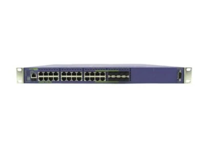 Extreme Networks X460e-24p 24-Port PoE Gigabit Switch w/2 Pwr & 2-port 10GB SPF+ - Image 1 of 4