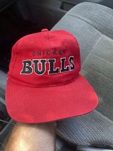 Rote 90er Starter Baseball Cap Snapback Chicago Bulls Wollmütze verstellbar Vintage - Bild 1 von 6