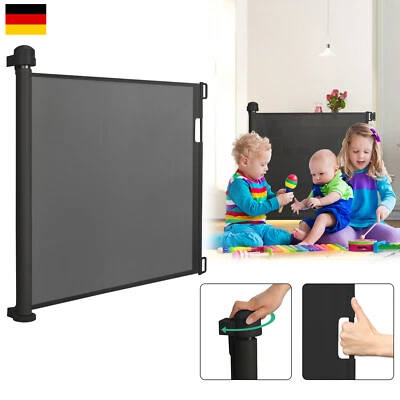 FROADP Schwarz Türschutzgitter Treppenschutzgitter Treppenschutz Rollo Babys #Haustiere