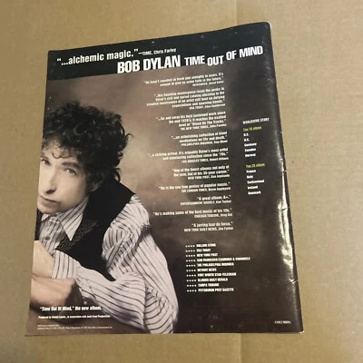 Original 13 By 11” Bob Dylan Time Out Of Mind 1997 Album Ad FLYER - Image 1 of 4