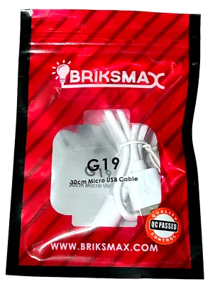 Briksmax Component G19 - 30cm Micro USB Cable - for Lego Lighting Kits - Image 1 of 2
