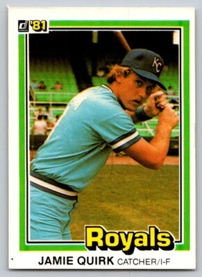 1981 Donruss - #341 Jamie Quirk - Image 1 of 2