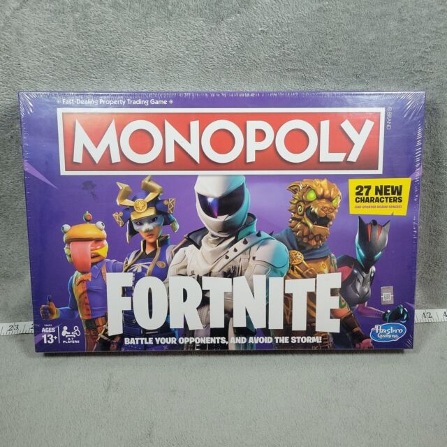 MONOPOLY FORTNITE GAME BOARD 27 NEW CHARACTERS FACTORY SEALED !!