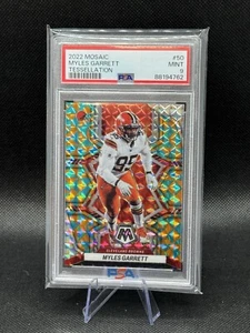 2022 Mosaic #50 Myles Garrett Tessellation 01/15 FIRST ON PRINT PSA 9 MINT - Picture 1 of 2