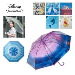Disney Vinyl Umbrella Japan Rapunzel Winnie the Pooh Ariel Beauty And the Beast - Picture 1 of 23
