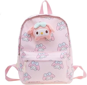 Sanrio, My Melody ,Kids Backpack, Lightweight, 4 x 9.85 x 12.2in, Pink, 022 - Picture 1 of 6